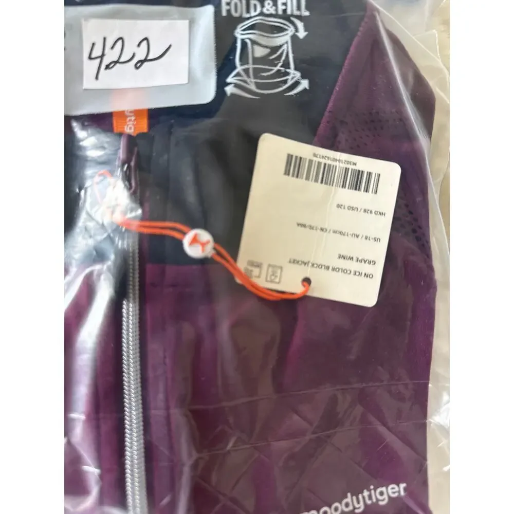 Girls' Purple Active Jacket with Thumbhole Cuffs